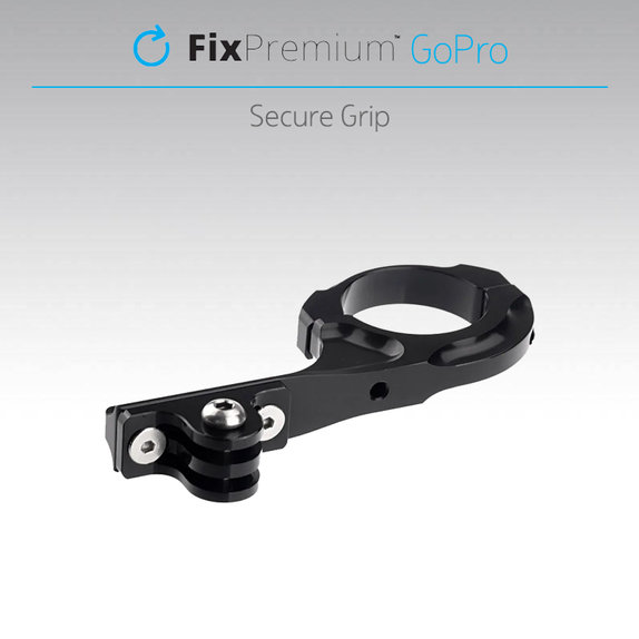 FixPremium - nosilec za kolo/motor za GoPro, črn