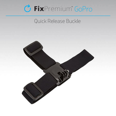FixPremium - Naglavni nosilec za GoPro, črn