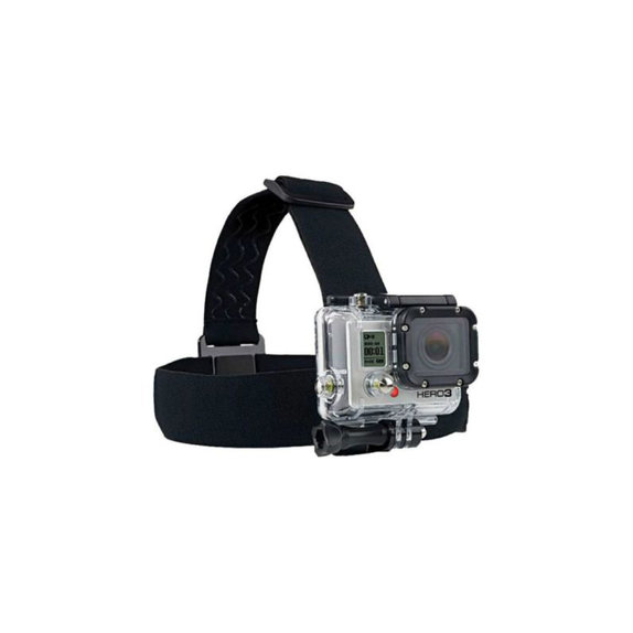 FixPremium - Naglavni nosilec za GoPro, črn