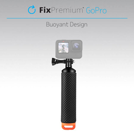 FixPremium - plovec za GoPro, črn