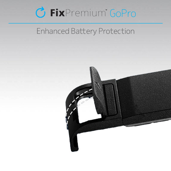 FixPremium - Zaščitni pokrov baterije za GoPro Hero 9, črn