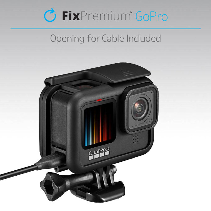FixPremium - Zaščitni pokrov baterije za GoPro Hero 9, črn