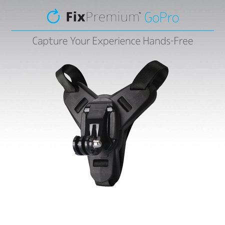 FixPremium - Nosilec za čelado za GoPro, črn
