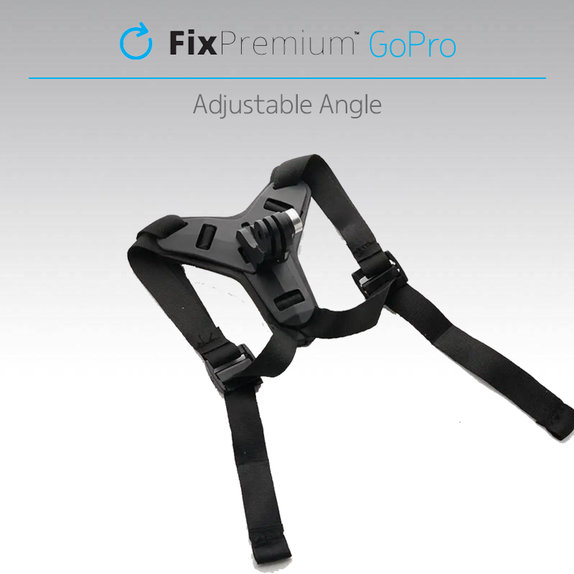 FixPremium - Nosilec za čelado za GoPro, črn