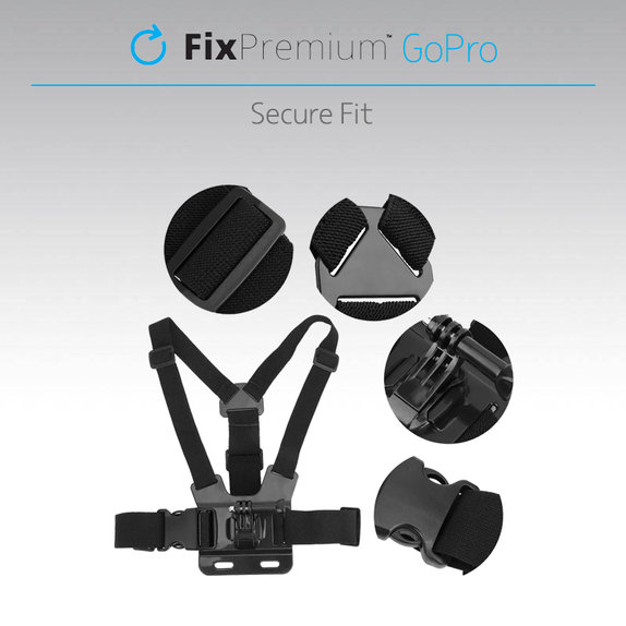 FixPremium - nosilec za GoPro, črn