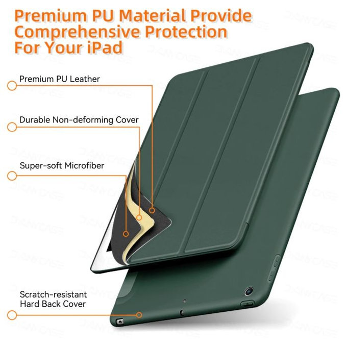 FixPremium - Zapiralna silikonska torbica za iPad Air (4., 5. Gen), modra