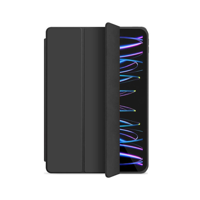 FixPremium - zapiralni silikonski ovitek za iPad Pro 12.9" (4., 5. generacija), črn