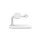 FixPremium - MagSafe stojalo 3 v 1 za iPhone, Apple Watch in AirPods, belo