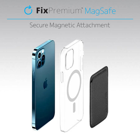 FixPremium - MagSafe Carbon Wallet, modra