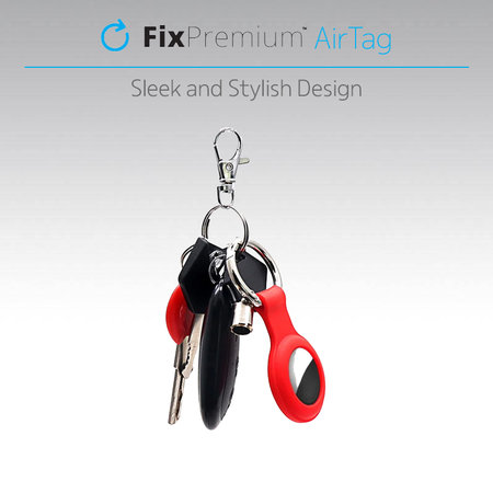 FixPremium - Silikonski obesek za ključe za AirTag, temno zelen