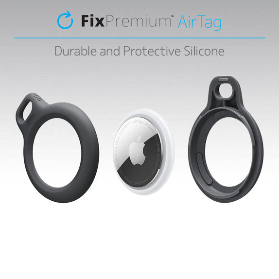 FixPremium - Ovitek z vrvico za AirTag, črn