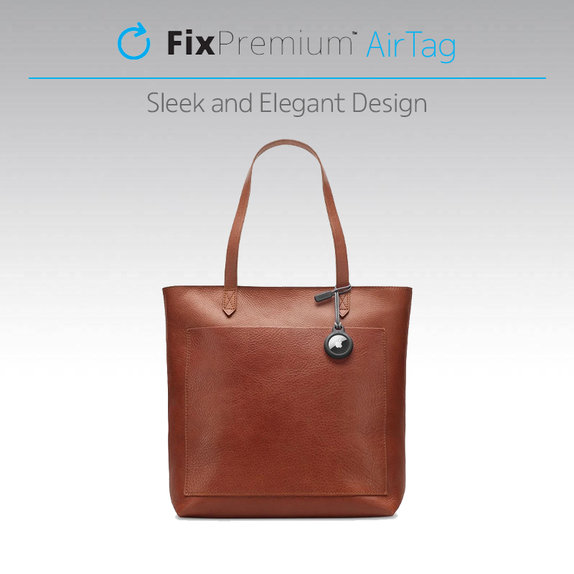 FixPremium - Ovitek z vrvico za AirTag, črn
