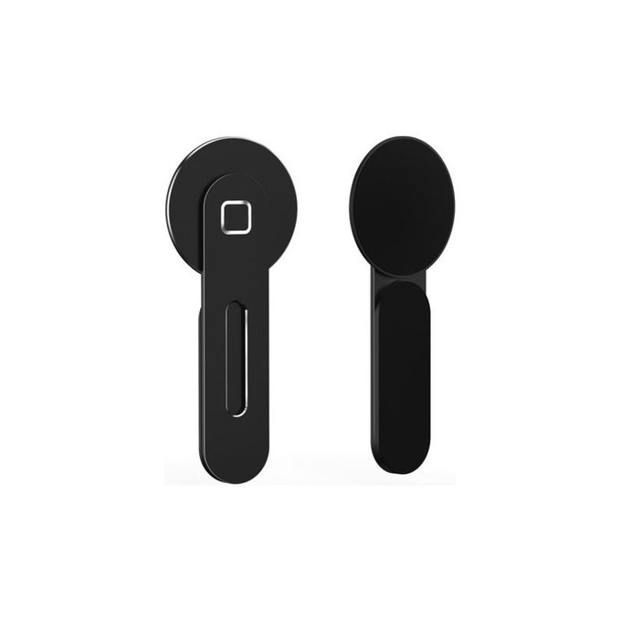 FixPremium - držalo MagSafe za iPhone na prenosniku, črno