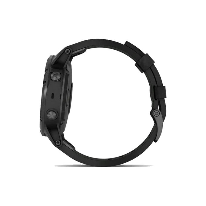 FixPremium - Usnjen pašček za Garmin (QuickFit 22mm), črn