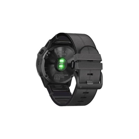 FixPremium - Usnjen pašček za Garmin (QuickFit 22mm), črn