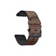 FixPremium - Usnjen trak za Garmin (QuickFit 26mm), rjav