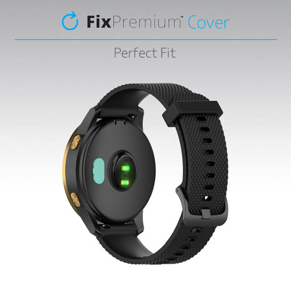 FixPremium - Pokrov priključka za polnjenje za uro Garmin, črn