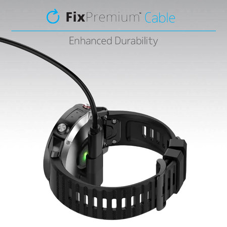 FixPremium - Redukcija USB-C na Garmin konektor za ure, črna