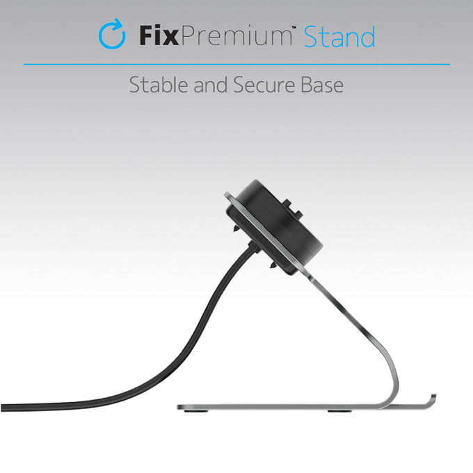 FixPremium - polnilno stojalo za uro Garmin, srebrna