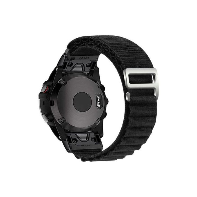 FixPremium - Alpine Loop trak za Garmin (QuickFit 26mm), črn