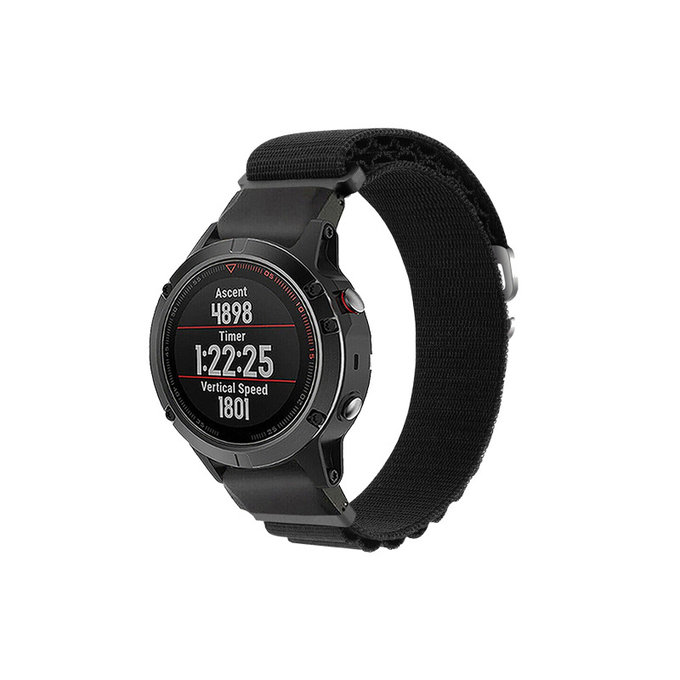 FixPremium - Alpine Loop trak za Garmin (QuickFit 26mm), črn