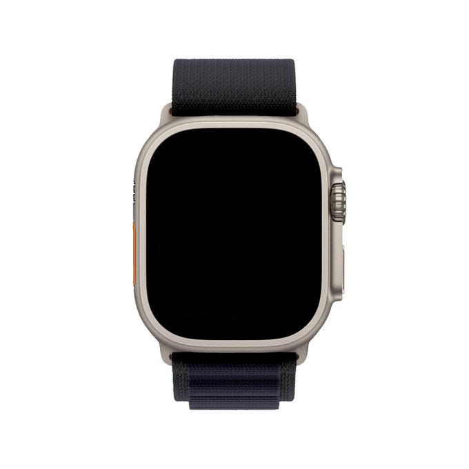 FixPremium - Alpine Loop pašček za Apple Watch (42, 44, 45 in 49mm), črn