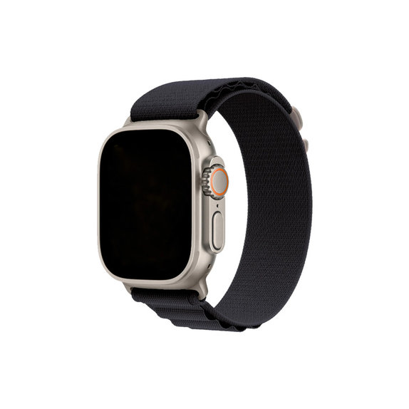 FixPremium - Alpine Loop pašček za Apple Watch (42, 44, 45 in 49mm), črn