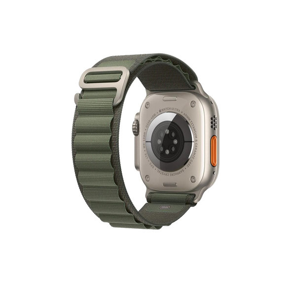 FixPremium - Alpine Loop pašček za Apple Watch (42, 44, 45 in 49mm), zelen