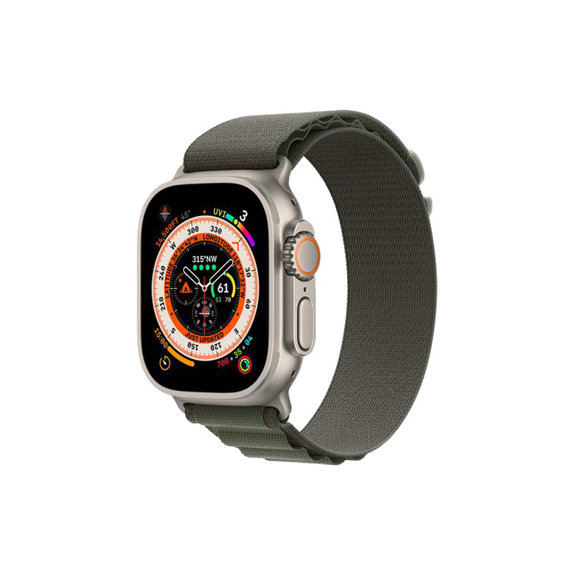 FixPremium - Alpine Loop pašček za Apple Watch (42, 44, 45 in 49mm), zelen