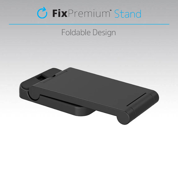 FixPremium - Zložljivo stojalo 3v1 za iPhone, Apple Watch in AirPods, črno