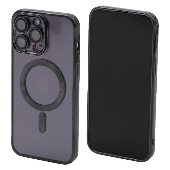 FixPremium - Ovitek Crystal z MagSafe za iPhone 13 Pro Max, črn