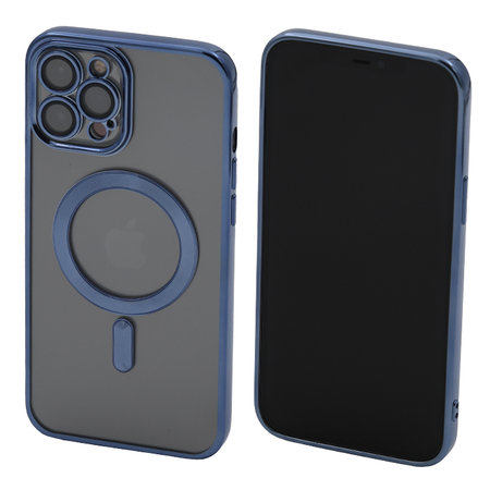 FixPremium - Ovitek Crystal z MagSafe za iPhone 12 Pro Max, moder