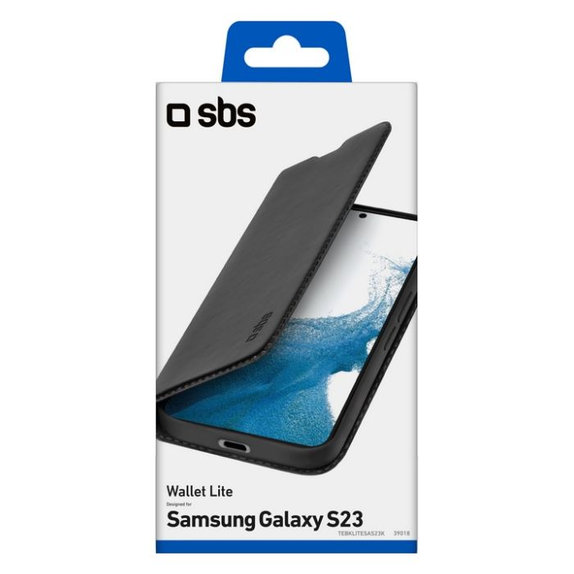 SBS - Ovitek Book Wallet Lite za Samsung Galaxy S23, črn