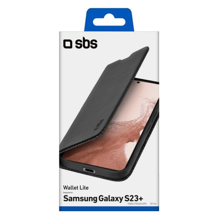 SBS - Ovitek Book Wallet Lite za Samsung Galaxy S23+, črn
