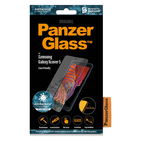 Kaljeno steklo Case Friendly AB za Samsung Galaxy Xcover 5, Prozorna, PanzerGlass
