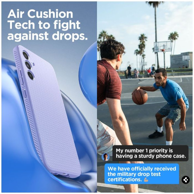 Spigen - Ovitek Liquid Air za Samsung Galaxy A34 5G, Awesome Violet