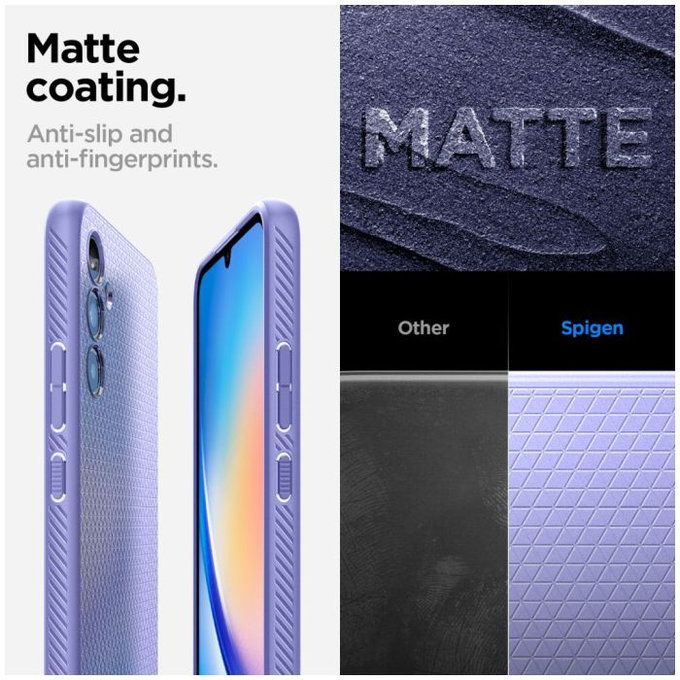 Spigen - Ovitek Liquid Air za Samsung Galaxy A34 5G, Awesome Violet