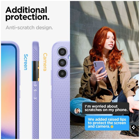 Spigen - Ovitek Liquid Air za Samsung Galaxy A34 5G, Awesome Violet