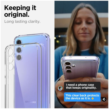 Spigen - Ovitek Ultra Hybrid za Samsung Galaxy A34 5G, Crystal Clear