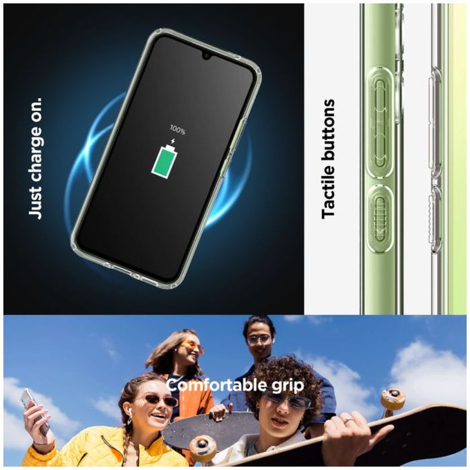 Spigen - Ovitek Ultra Hybrid za Samsung Galaxy A34 5G, Crystal Clear