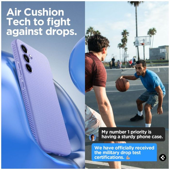 Spigen - Ovitek Liquid Air za Samsung Galaxy A54 5G, Awesome Violet