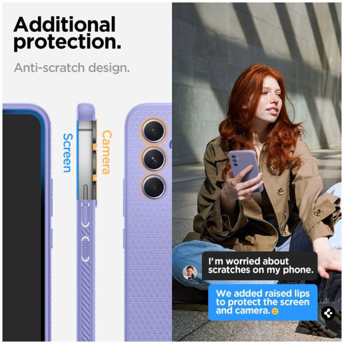 Spigen - Ovitek Liquid Air za Samsung Galaxy A54 5G, Awesome Violet