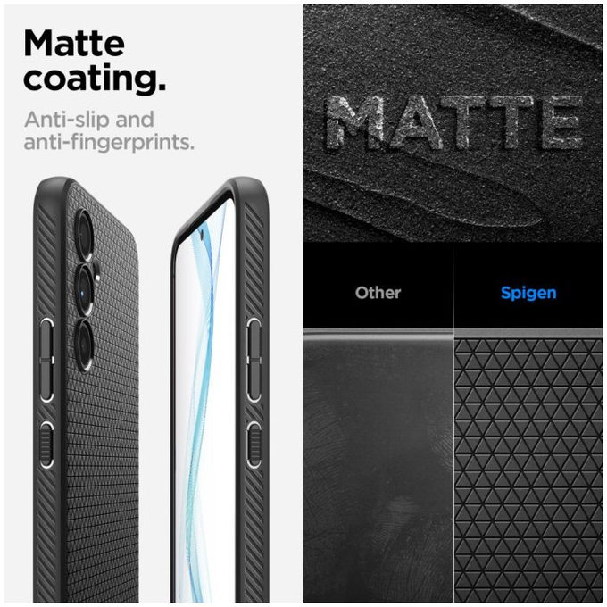 Spigen - Ovitek Liquid Air za Samsung Galaxy A54 5G, Matte Black
