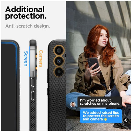 Spigen - Ovitek Liquid Air za Samsung Galaxy A54 5G, Matte Black