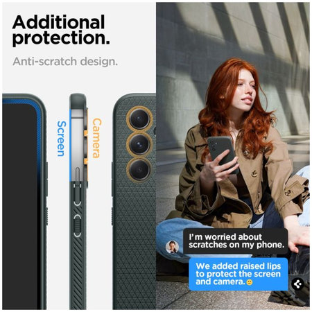 Spigen - Ovitek Liquid Air za Samsung Galaxy A54 5G, Abyss Green