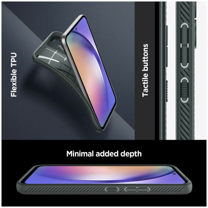 Spigen - Ovitek Liquid Air za Samsung Galaxy A54 5G, Abyss Green