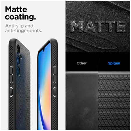Spigen - Ovitek Liquid Air za Samsung Galaxy A34 5G, Matte Black
