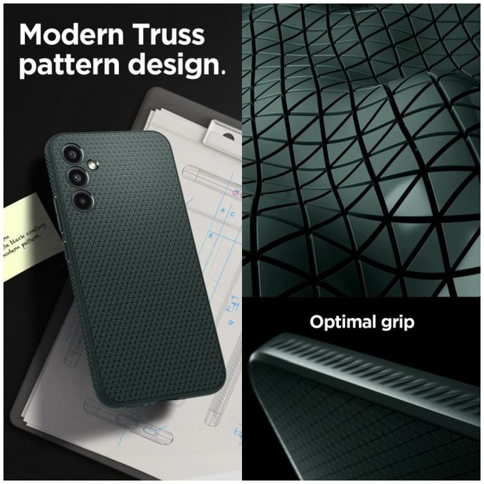 Spigen - Ovitek Liquid Air za Samsung Galaxy A34 5G, Abyss Green