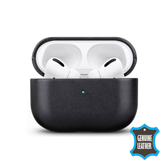 FixPremium - Usnjena torbica za AirPods Pro 2, črna