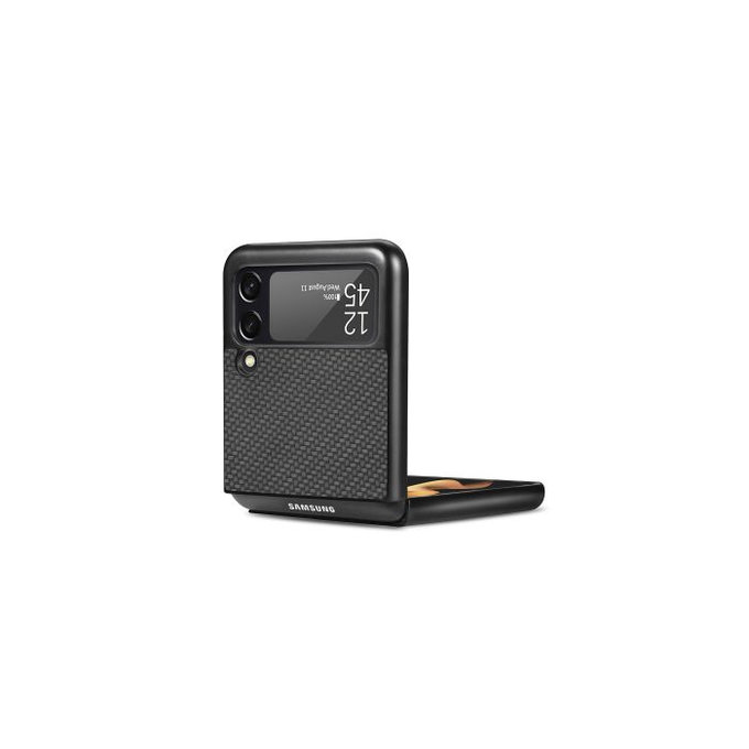 FixPremium - Carbon ovitek za Samsung Galaxy Z Flip 2, črn